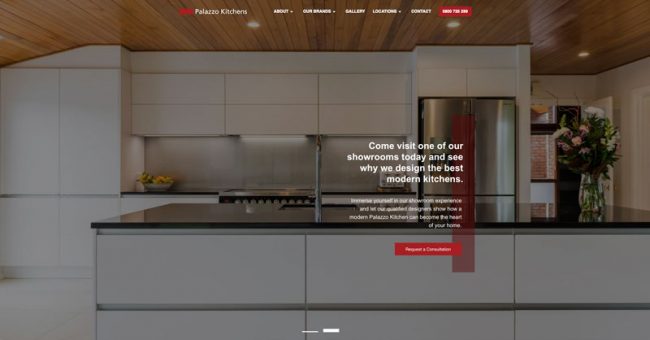 Palazzo Kitchens Wordpress responsive website