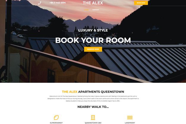 the Alex Wordpress website