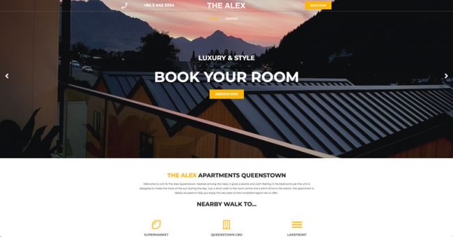 the Alex Wordpress website