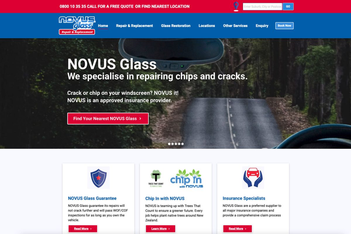 Novus Wordpress website facelift