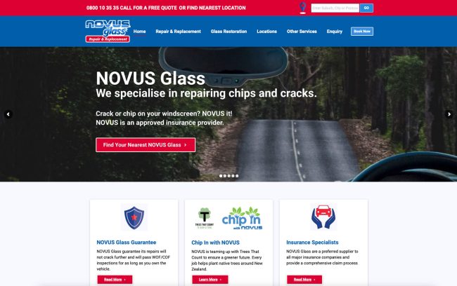 Novus Wordpress website facelift
