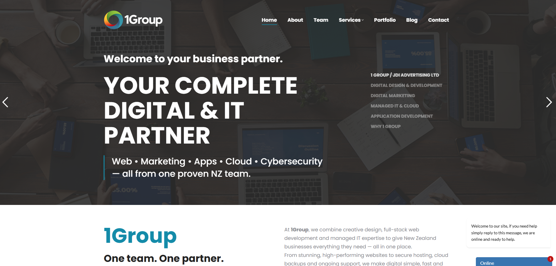 1Group website designed by WDH